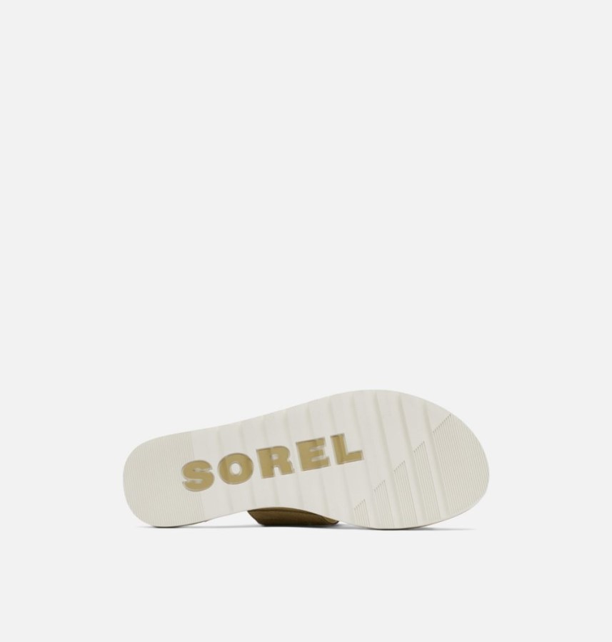 Women's Ella Ii Slide Sandal Sorel Australia Olive Shade-Chalk