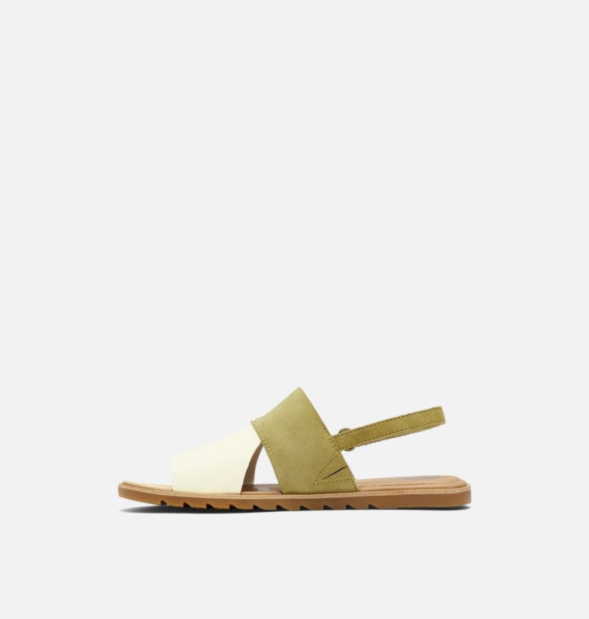Women's Ella Ii Slingback Sandal Olive Shade-Chalk Sorel Australia