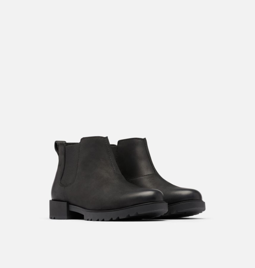 Women's Emelie Ii Chelsea Bootie Black-Sea Salt Sorel Australia