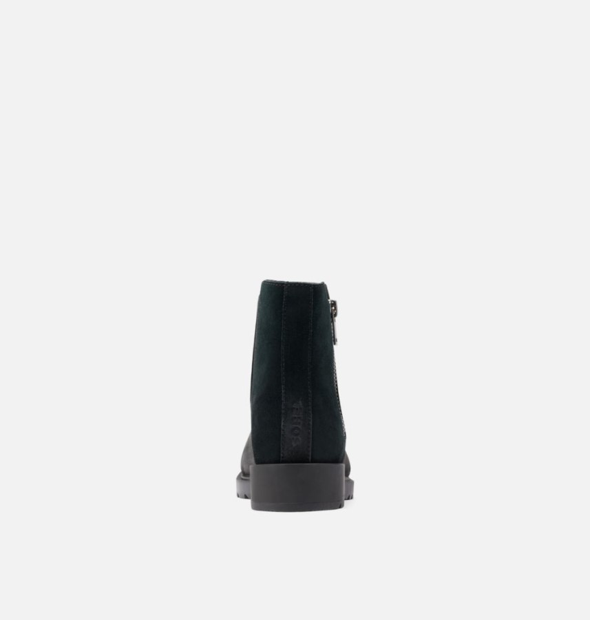 Women's Emelie Ii Zip Bootie Black-Sea Salt Sorel Australia