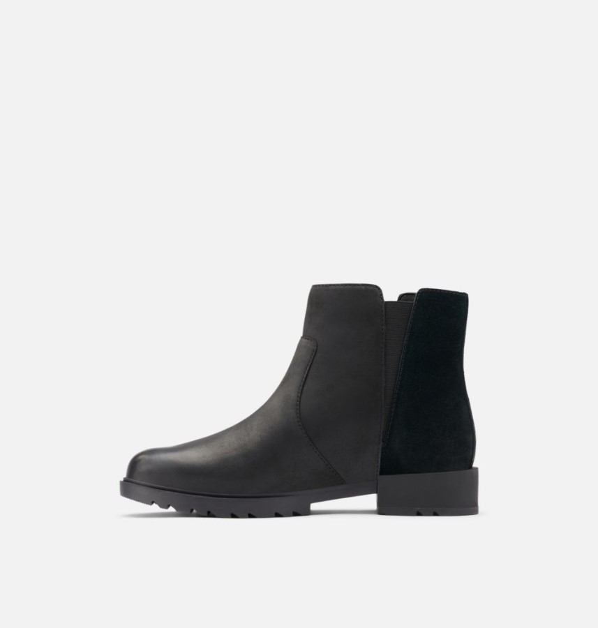 Women's Emelie Ii Zip Bootie Black-Sea Salt Sorel Australia