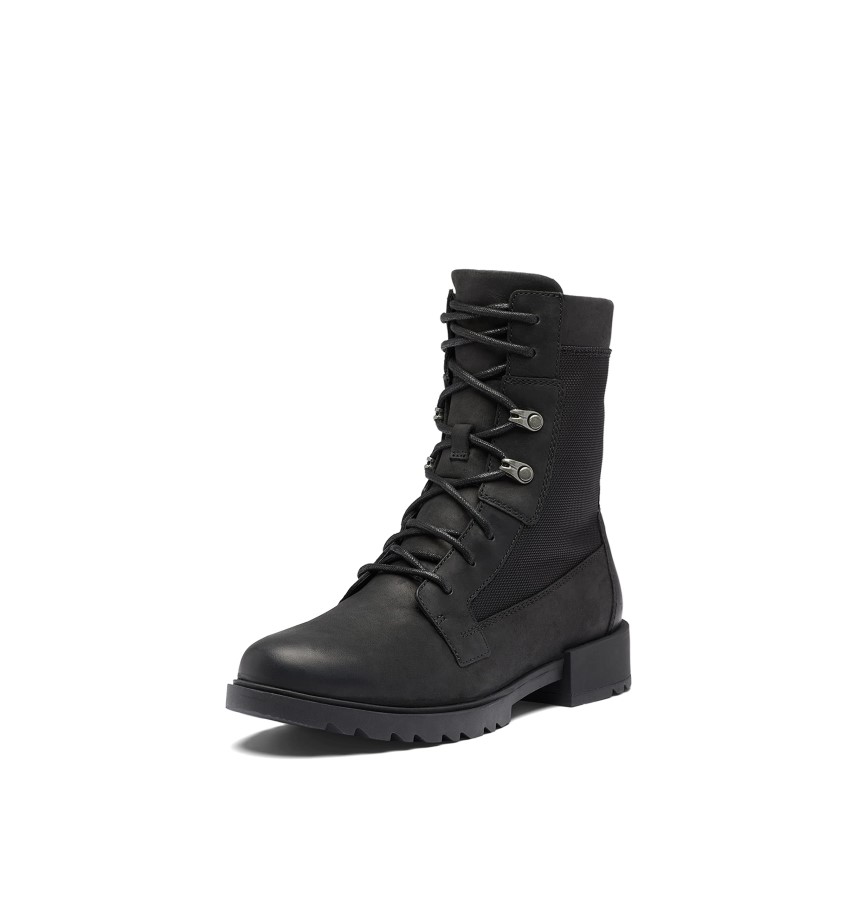 Women's Emelielace Boot Sorel Australia Black-Sea Salt