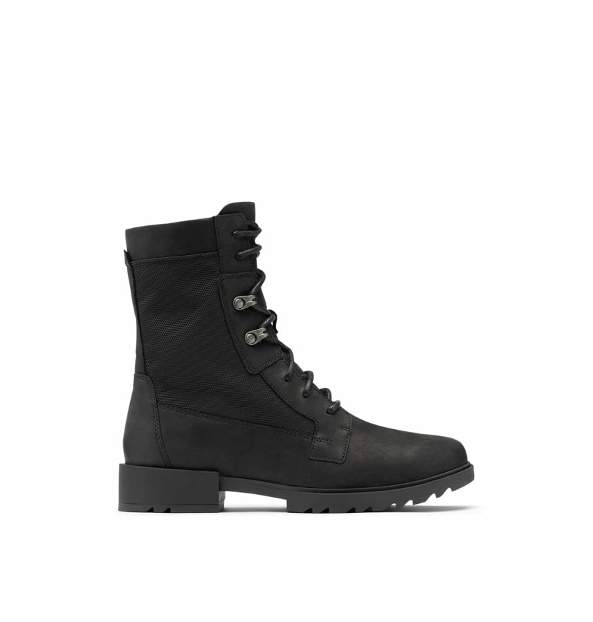 Women's Emelielace Boot Sorel Australia Black-Sea Salt