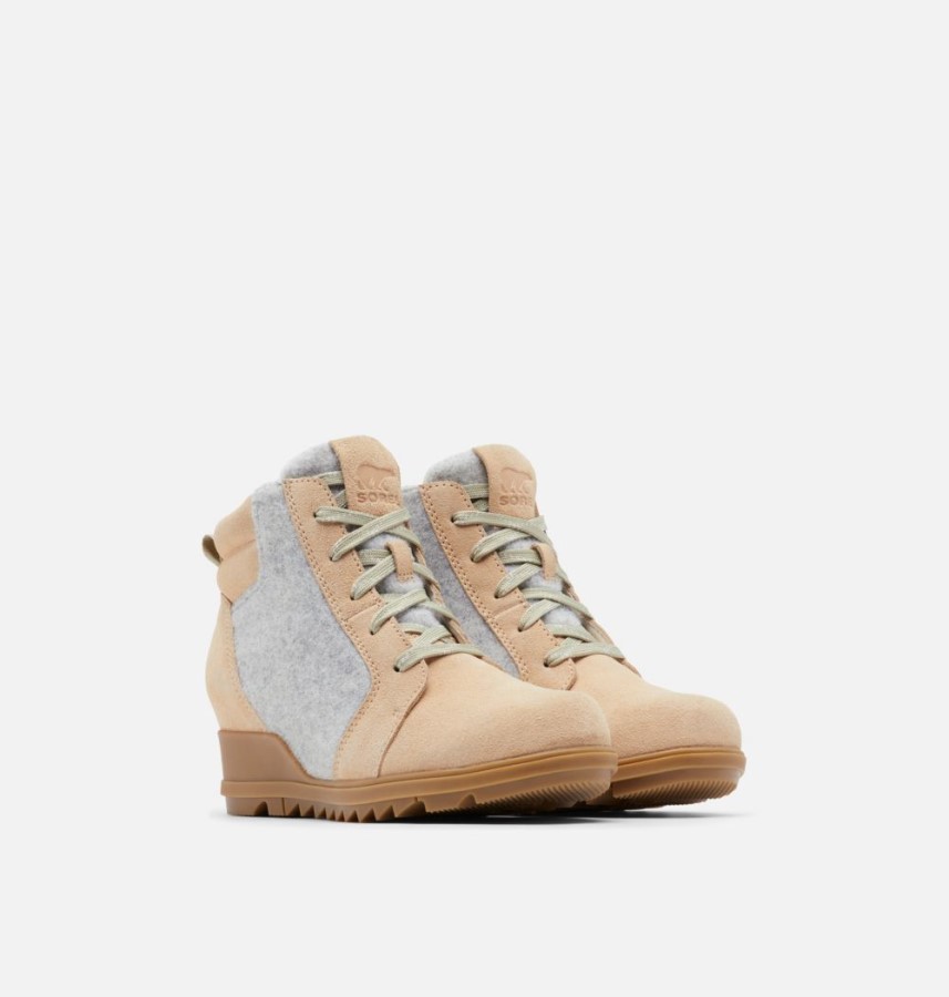 Women's Evie Ankle Lace Bootie Ceramic-Natural Sorel Australia