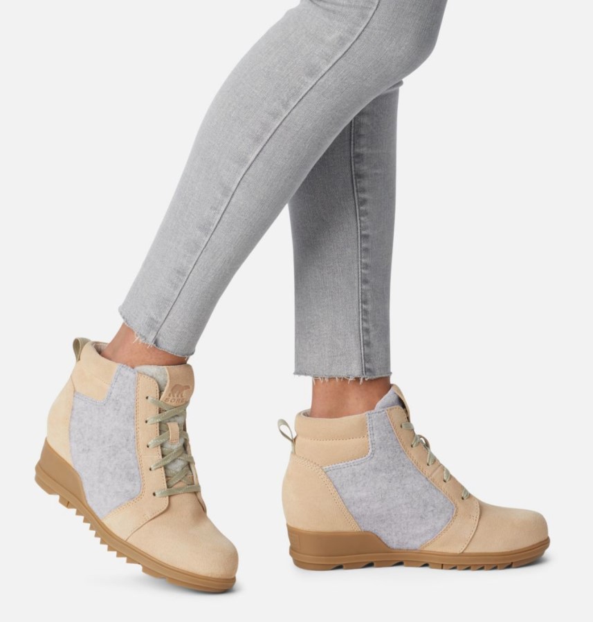 Women's Evie Ankle Lace Bootie Ceramic-Natural Sorel Australia