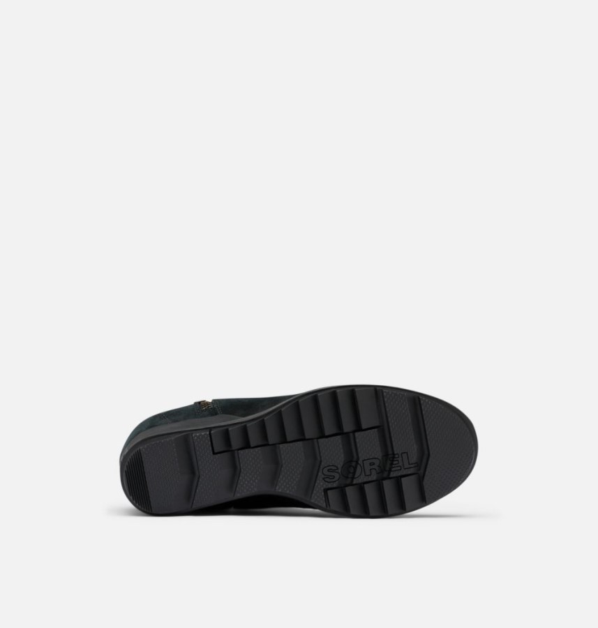 Women's Evie Zip Wedge Bootie Black Sorel Australia