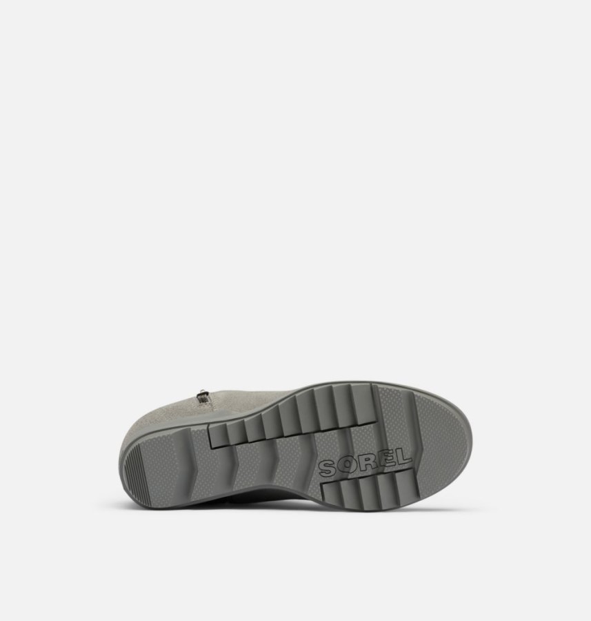 Women's Evie Zip Wedge Bootie Sorel Australia Quarry-Sea Salt