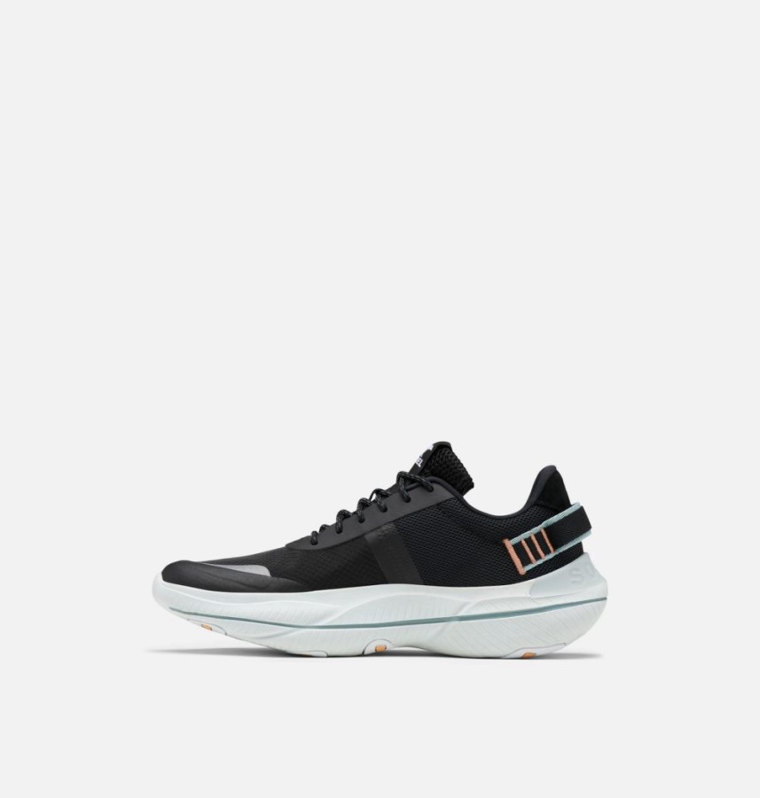 Women's Explorer Blitz Leisure Lace Sneaker Sorel Australia Black-Blue Hint