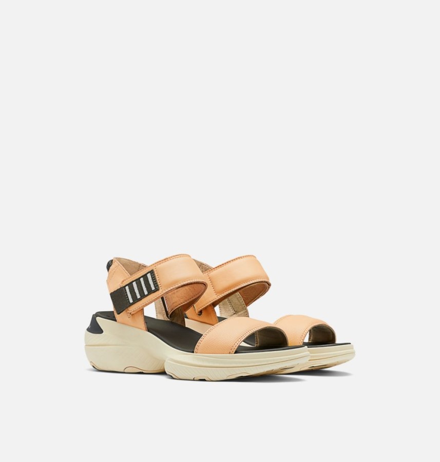 Women's Explorer Blitz Stride Sandal Faded Spark-Glove Yellow Sorel Australia