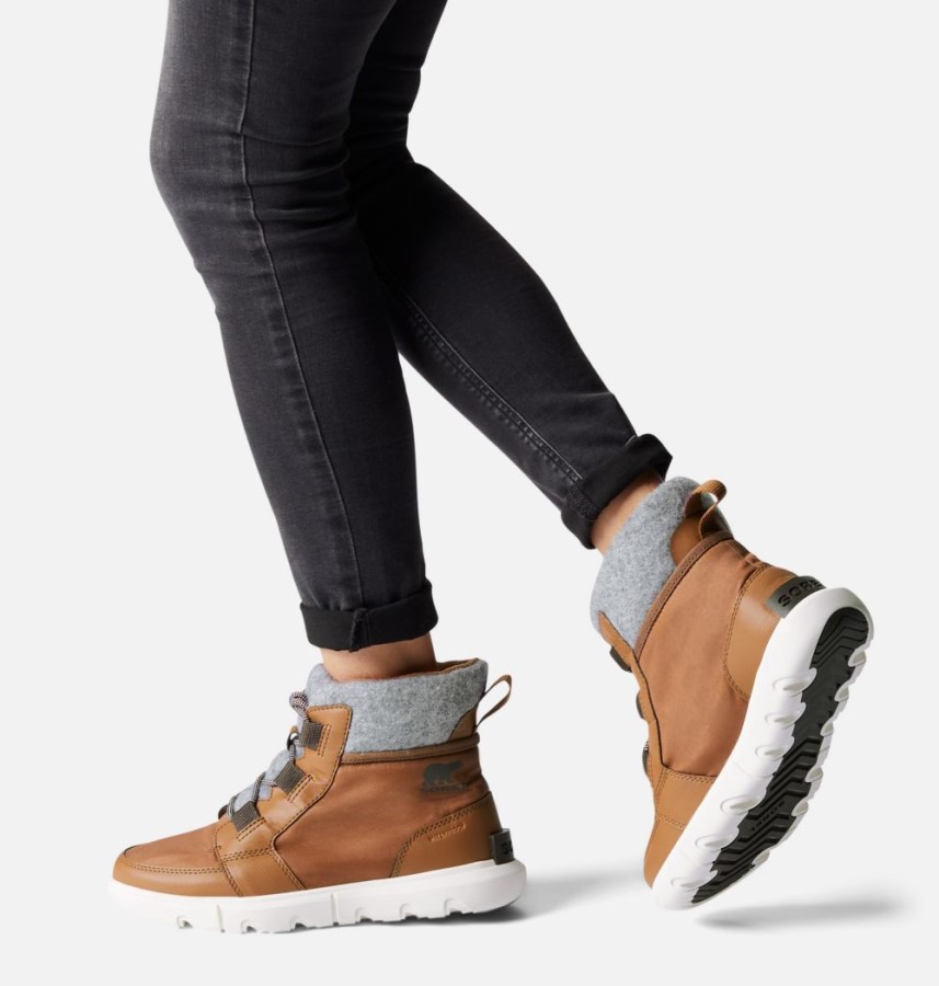 Women's Explorer Ii Carniival Felt Boot Sorel Australia Velvet Tan-Blackened Brown