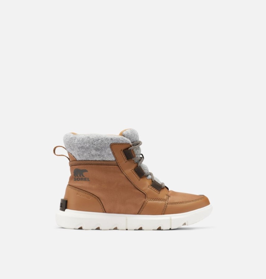 Women's Explorer Ii Carniival Felt Boot Velvet Tan-Blackened Brown Sorel Australia