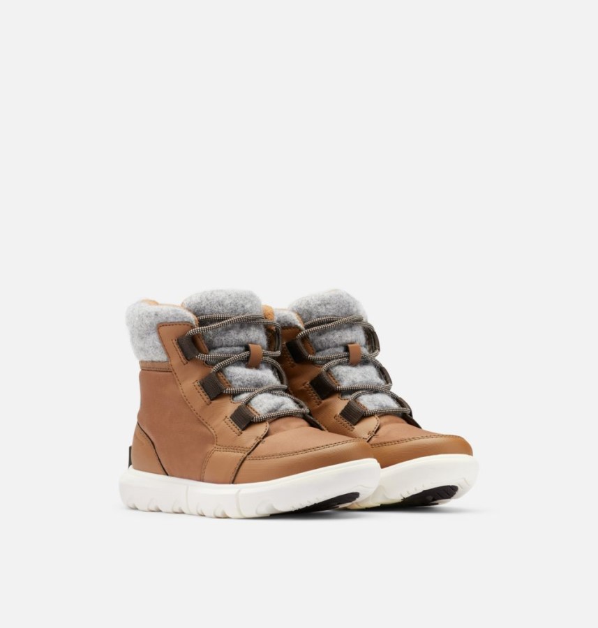 Women's Explorer Ii Carniival Felt Boot Velvet Tan-Blackened Brown Sorel Australia