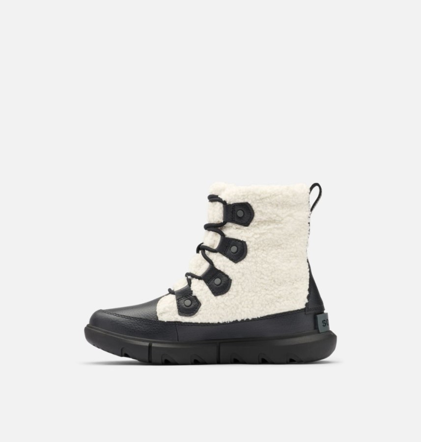 Women's Explorer Ii Joan Shearling Winter Boot Sorel Australia Black-Sea Salt