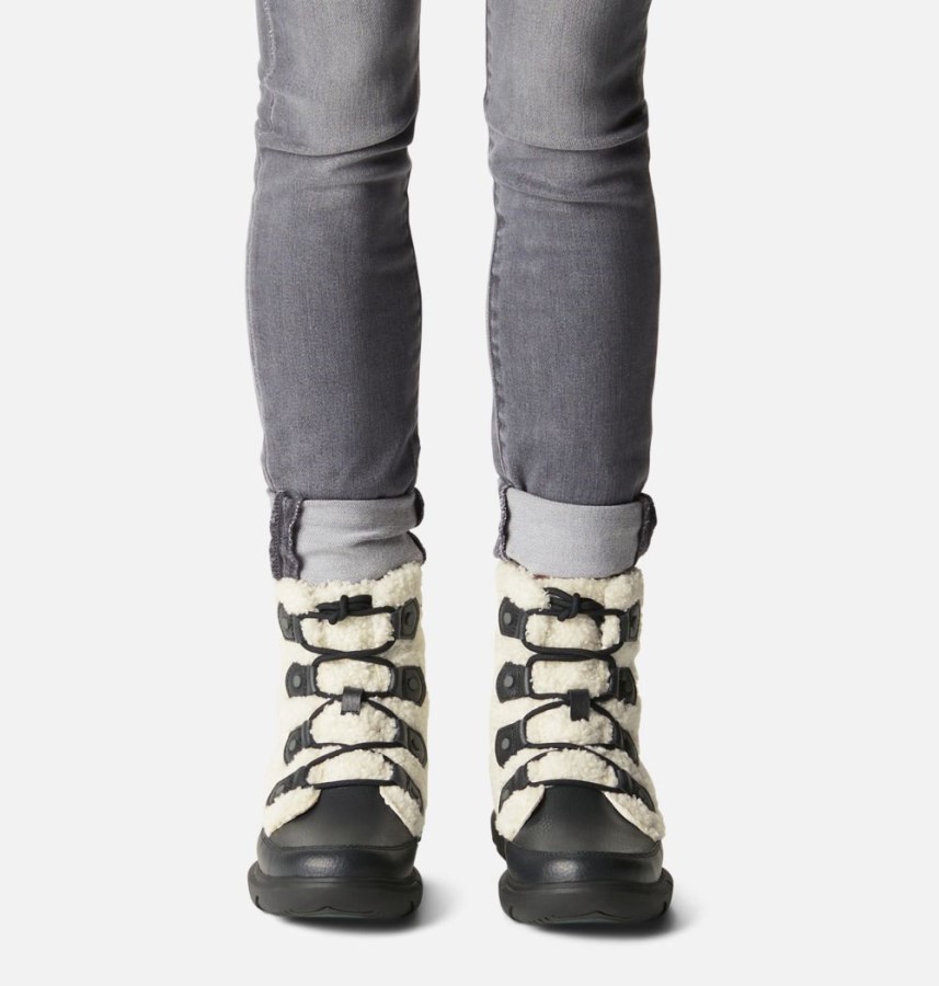Women's Explorer Ii Joan Shearling Winter Boot Sorel Australia Black-Sea Salt