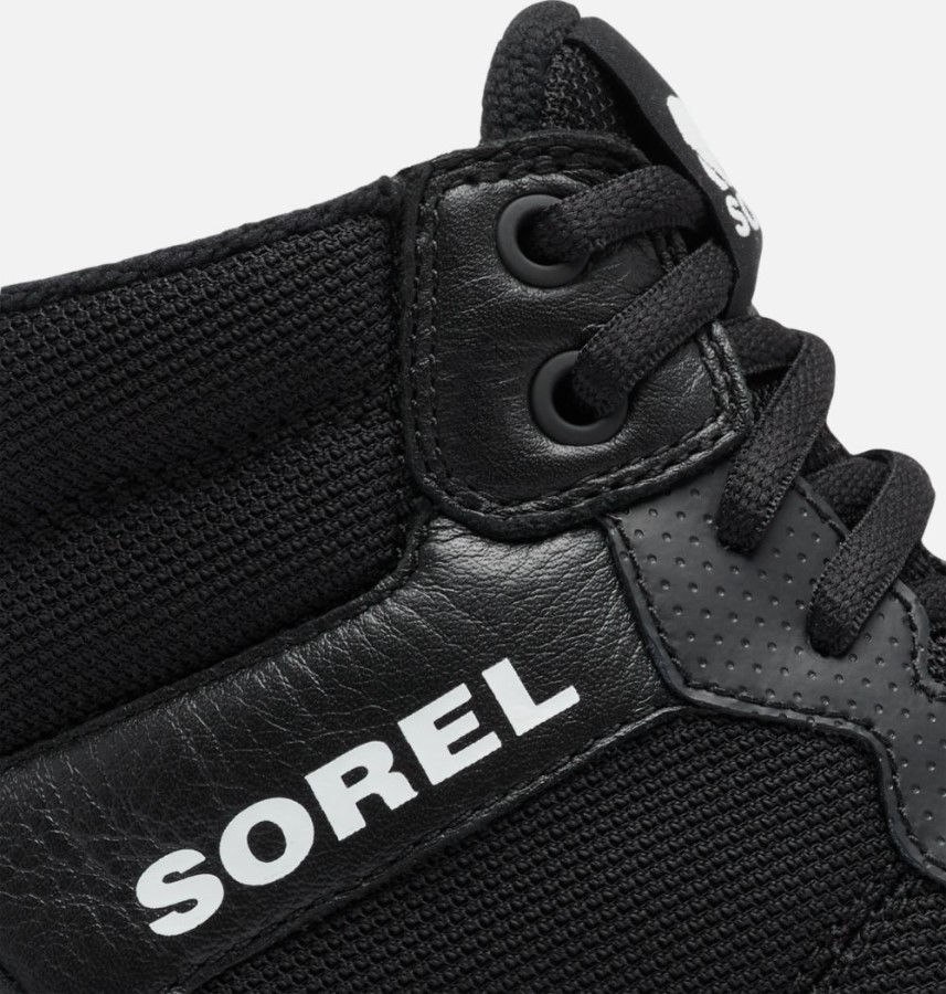 Women's Explorer Ii Sneaker Mid Black-White Sorel Australia