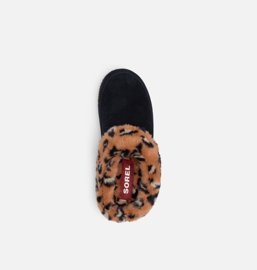 Women's Go Coffee Run Slipper Black-Tawny Buff Sorel Australia