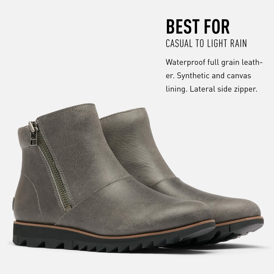 Women's Harlow Zip Boot Rain Waterproof Sorel Australia Quarry