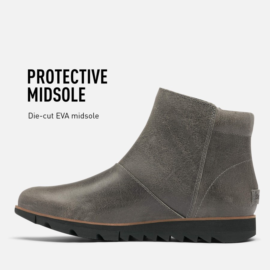 Women's Harlow Zip Boot Rain Waterproof Sorel Australia Quarry