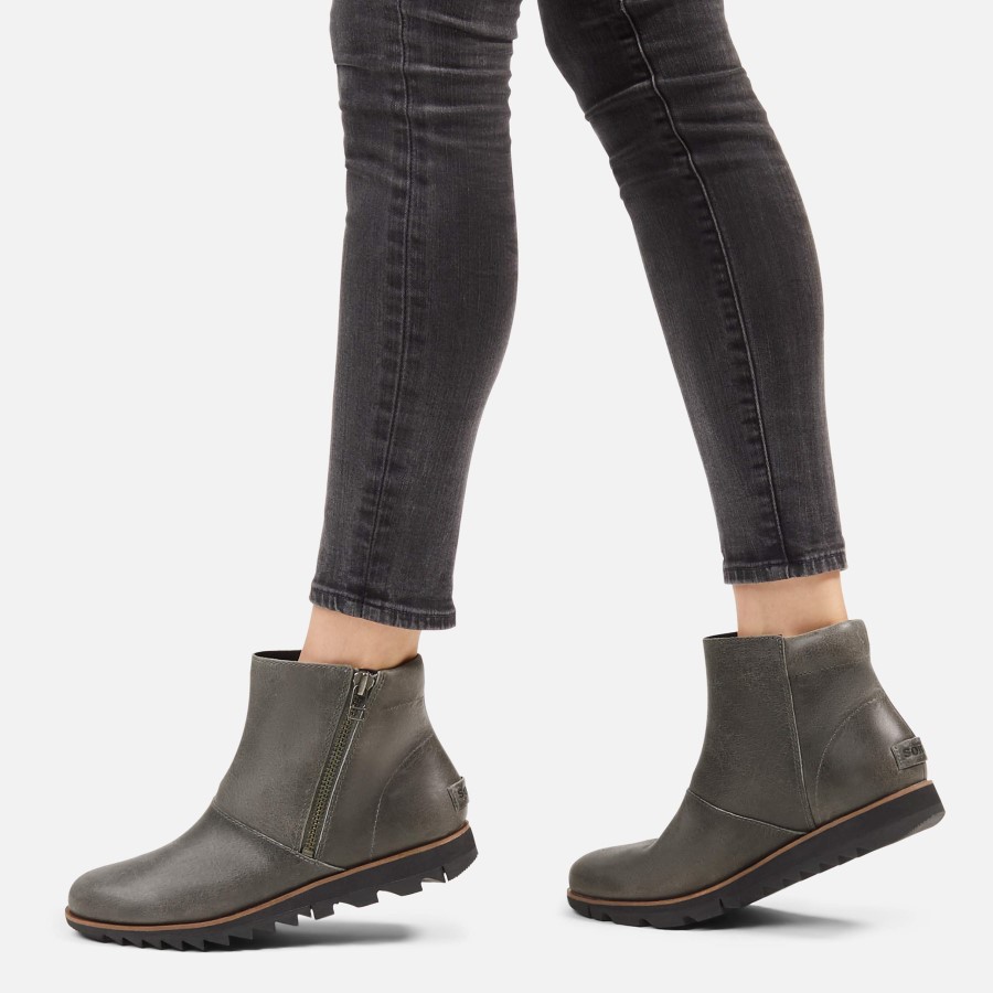 Women's Harlow Zip Boot Rain Waterproof Sorel Australia Quarry