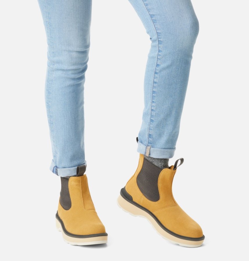 Women's Hi-Line Chelsea Boot Geo Yellow-Jet Sorel Australia