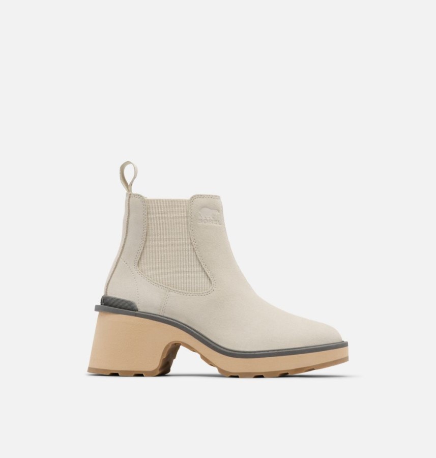 Women's Hi-Line Heel Chelsea Boot Sorel Australia Chalk-Ceramic