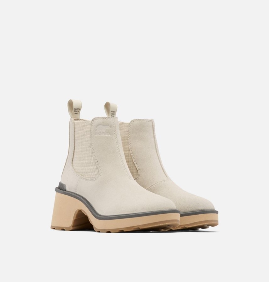 Women's Hi-Line Heel Chelsea Boot Sorel Australia Chalk-Ceramic