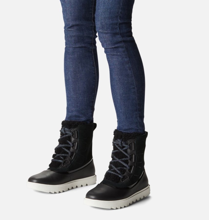 Women's Joan Of Arctic Next Lite Snow Boot Black-Sea Salt Sorel Australia