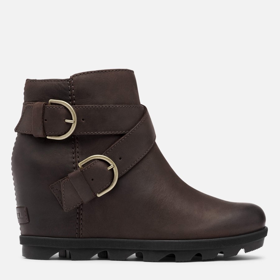 Women's Joan Of Arctic Wedge Ii Buckle Boot Rain Waterproof Sorel Australia Blackened Brown