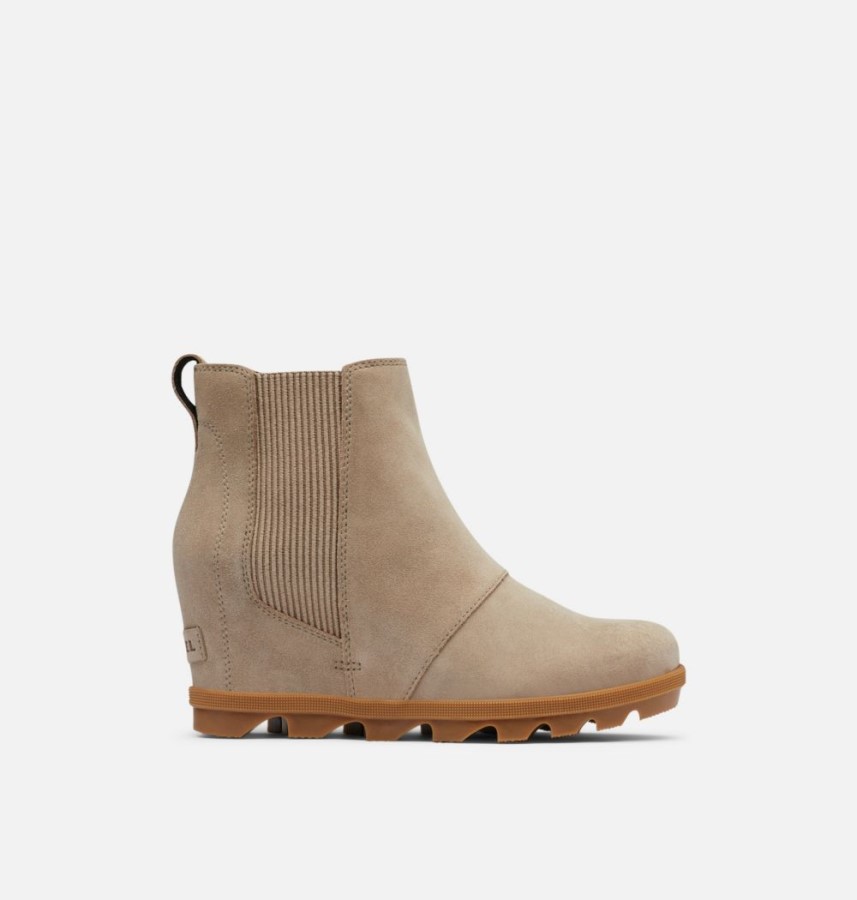 Women's Joan Of Arctic Wedge Ii Chelsea Bootie Omega Taupe-Gum Sorel Australia