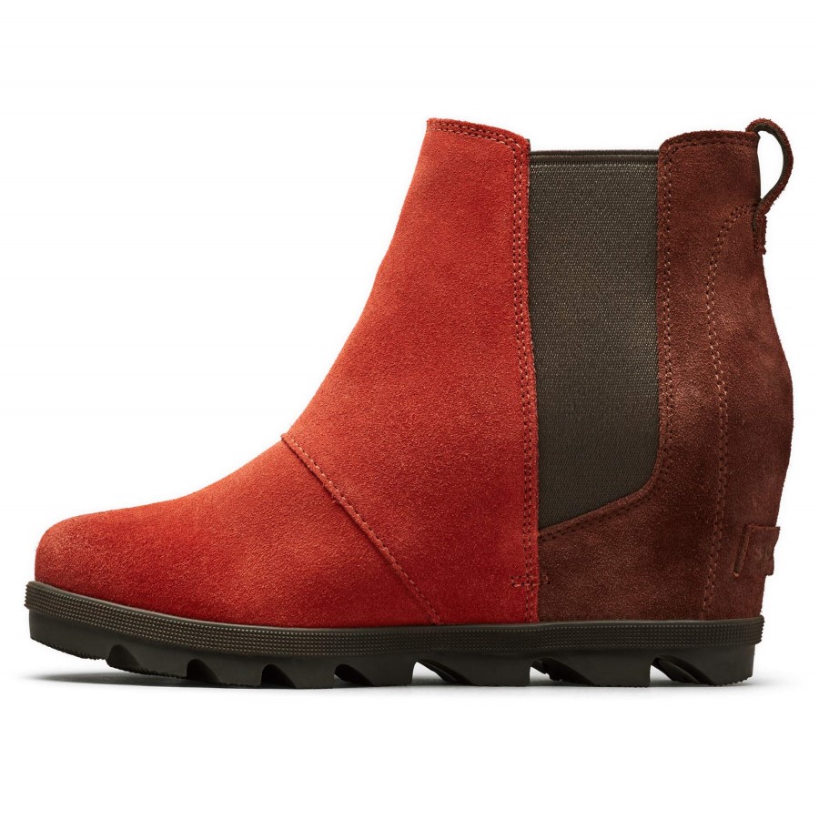 Women's Joan Of Arctic Wedge Ii Chelsea Walking Shoe Carnelian Red Sorel Australia