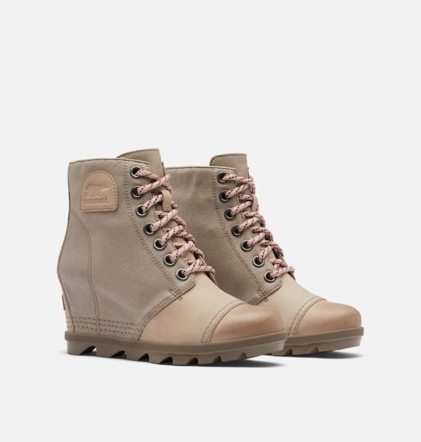 Women's Joan Of Arctic Wedge Ii Pdx Bootie Omega Taupe-Wet Sand Sorel Australia