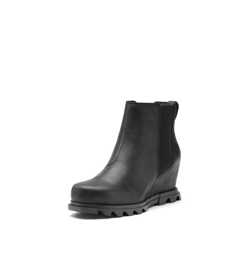 Women's Joan Of Arctic Wedge Iii Chelsea Boot Black-Sea Salt Sorel Australia