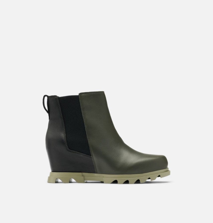 Women's Joan Of Arctic Wedge Iii Chelsea Bootie Dark Moss-Sage Sorel Australia