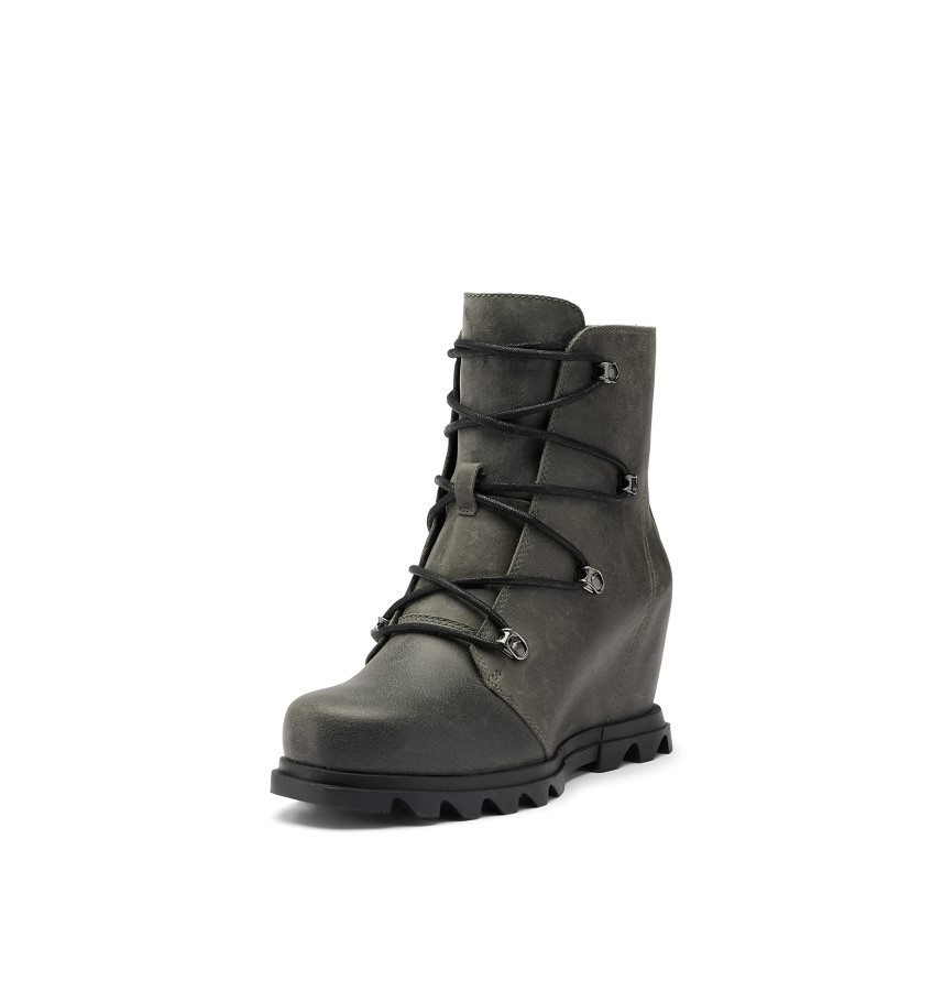 Women's Joan Of Arctic Wedge Iii Lace Boot Black Sorel Australia