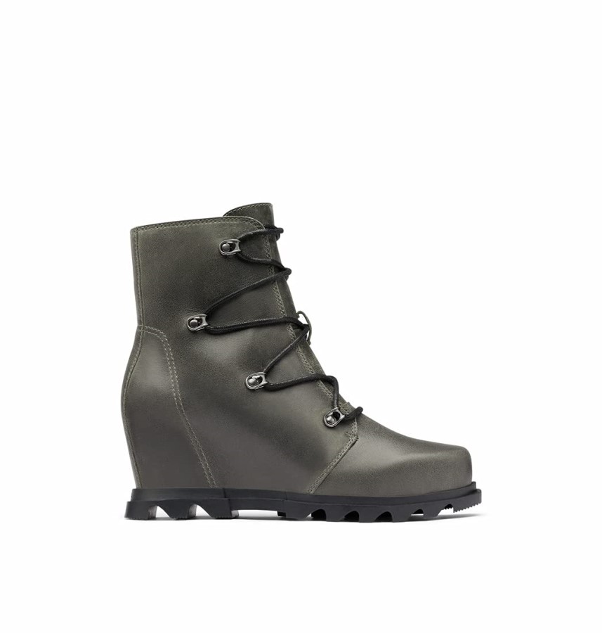 Women's Joan Of Arctic Wedge Iii Lace Boot Black Sorel Australia