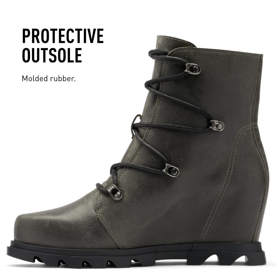 Women's Joan Of Arctic Wedge Iii Lace Boot Black Sorel Australia