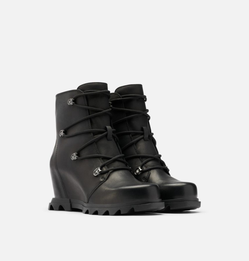 Women's Joan Of Arctic Wedge Iii Lace Bootie Sorel Australia Black-Sea Salt