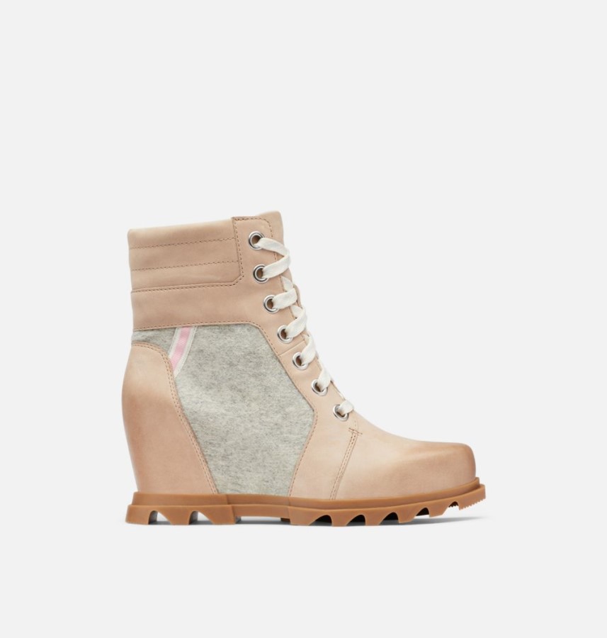 Women's Joan Of Arctic Wedge Iii Lexie Bootie Natural Tan-Gum 2 Sorel Australia