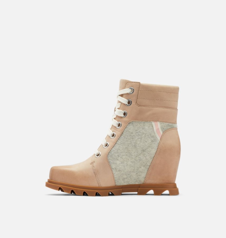 Women's Joan Of Arctic Wedge Iii Lexie Bootie Natural Tan-Gum 2 Sorel Australia