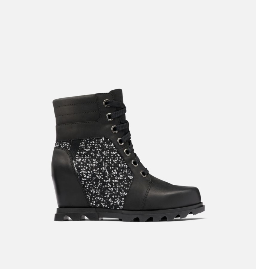 Women's Joan Of Arctic Wedge Iii Lexie Bootie Sorel Australia Black-Sea Salt