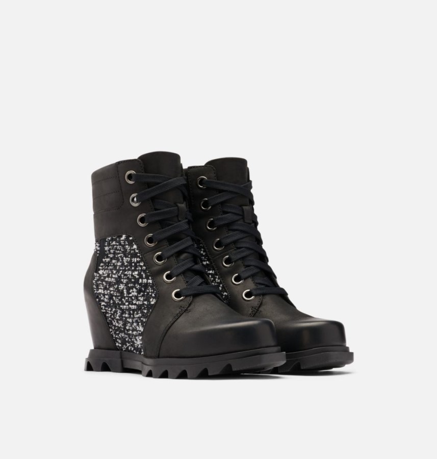 Women's Joan Of Arctic Wedge Iii Lexie Bootie Sorel Australia Black-Sea Salt