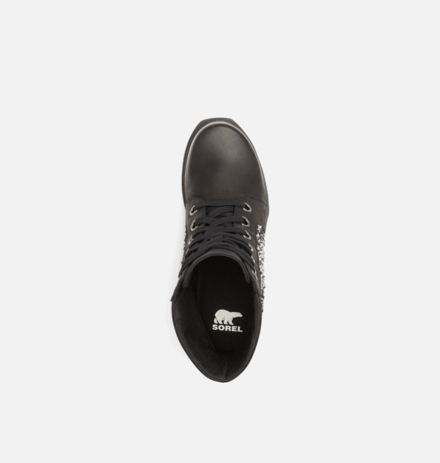Women's Joan Of Arctic Wedge Iii Lexie Bootie Sorel Australia Black-Sea Salt