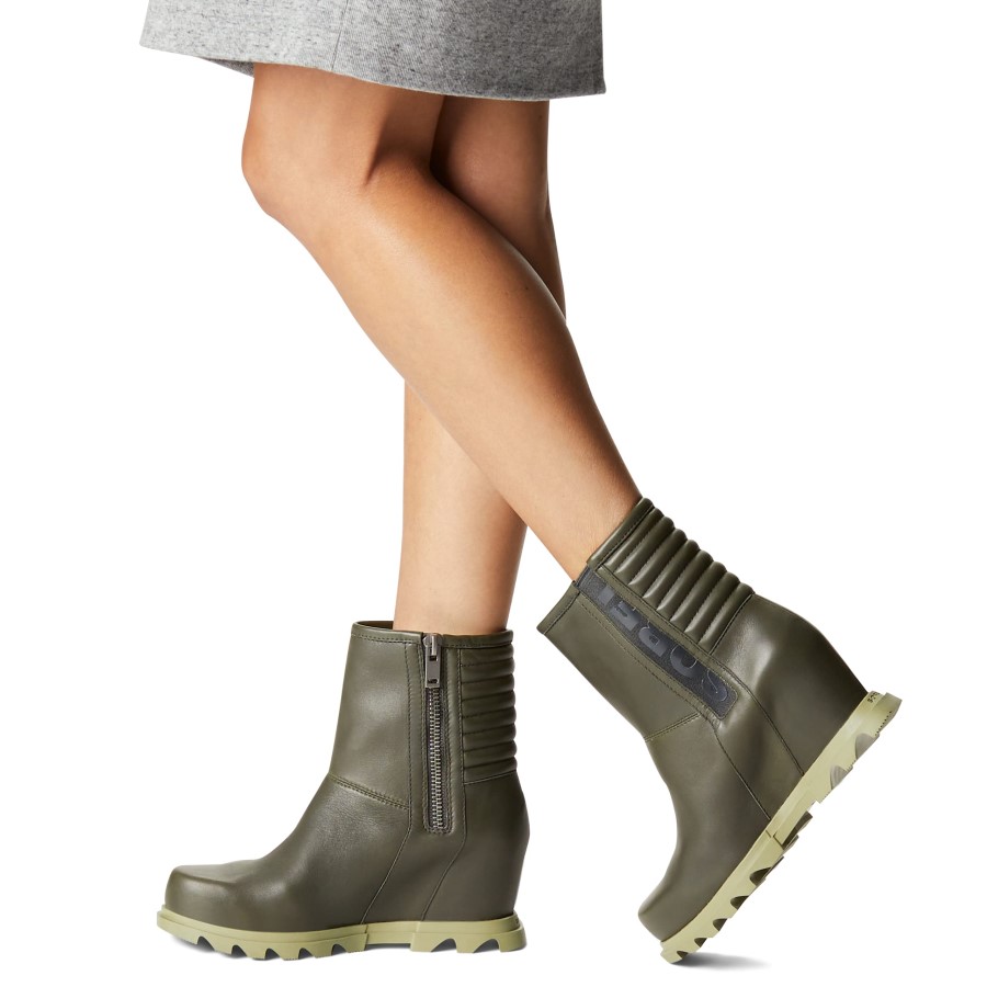 Women's Joan Of Arctic Wedge Iii Moto Boot Sorel Australia Omega Taupe-Rose Dust