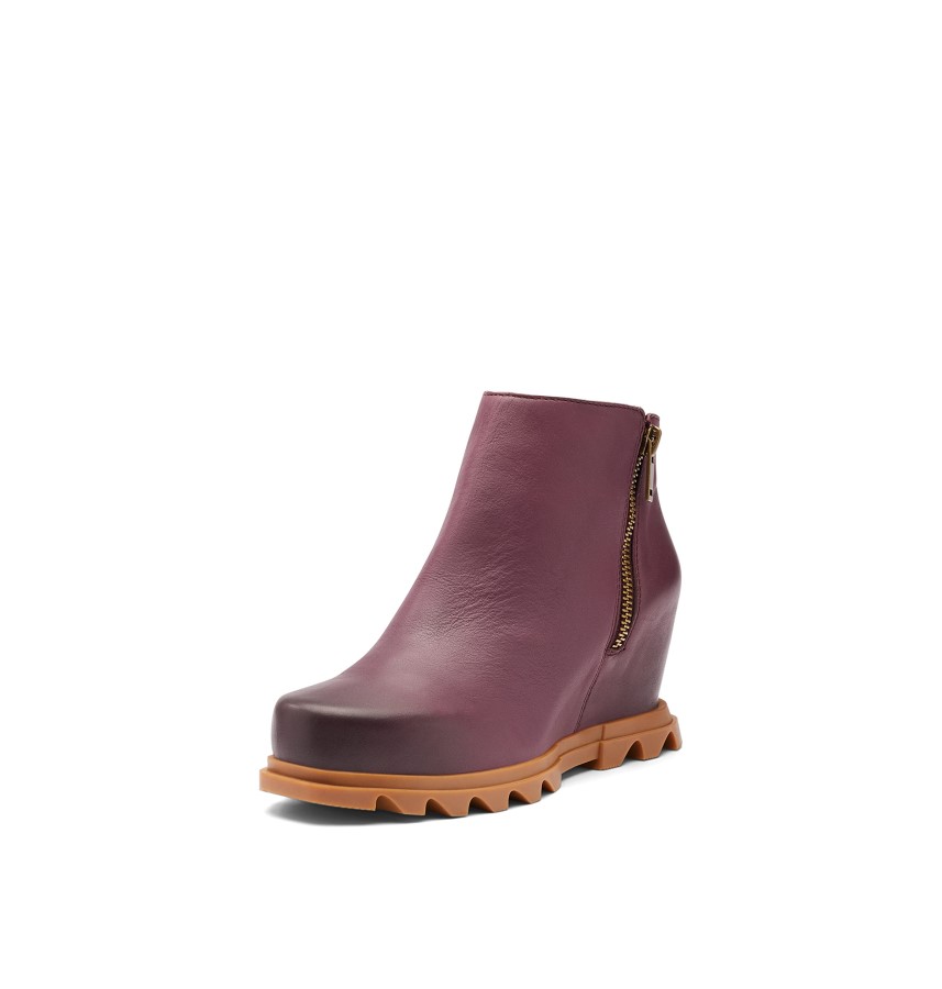 Women's Joan Of Arctic Wedge Iii Zip Boot Sorel Australia Black-Sea Salt