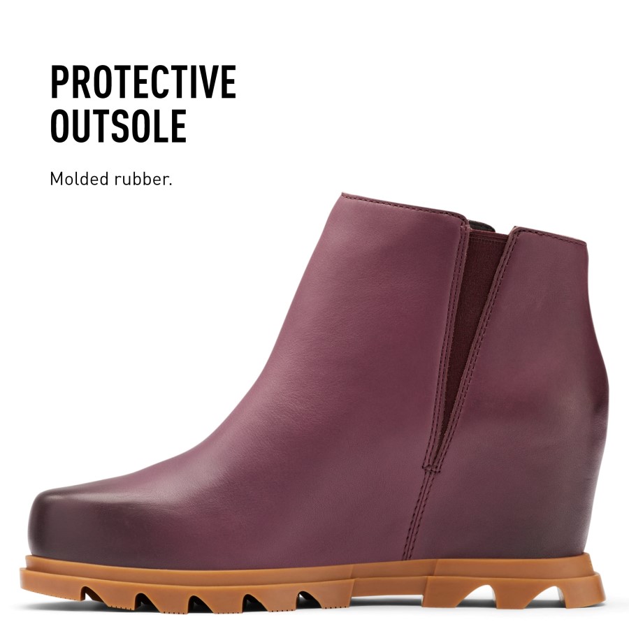 Women's Joan Of Arctic Wedge Iii Zip Boot Sorel Australia Black-Sea Salt