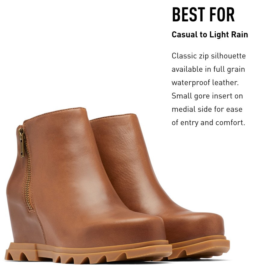 Women's Joan Of Arctic Wedge Iii Zip Boot Sorel Australia Dark Moss-Sage