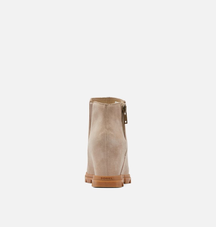 Women's Joan Of Arctic Wedge Iii Zip Bootie Omega Taupe-Gum 2 Sorel Australia