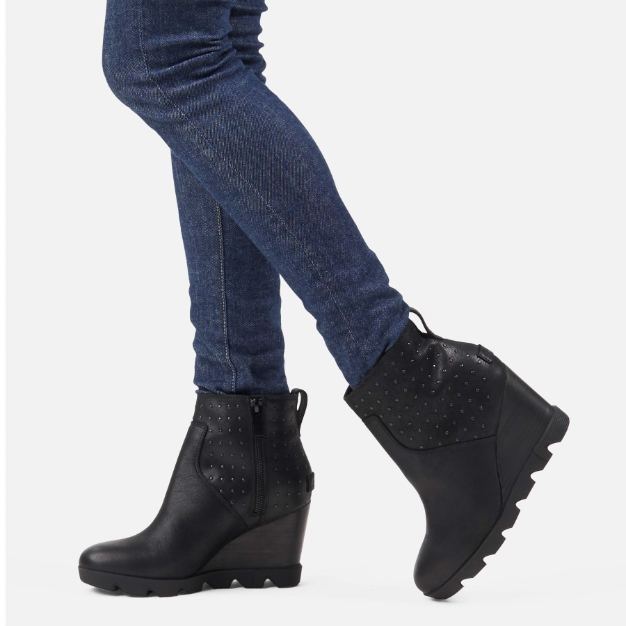Women's Joan Uptown Bootie Stud Rain Waterproof Sorel Australia Black