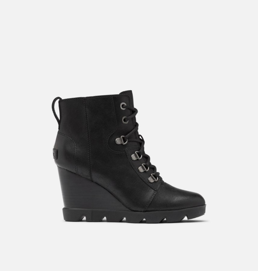 Women's Joan Uptown Lace Bootie Black Sorel Australia