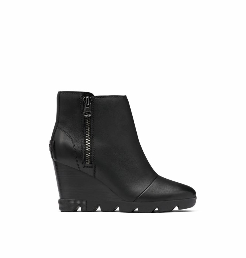 Women's Joan Uptown Zip Bootie Sorel Australia Quarry-Black
